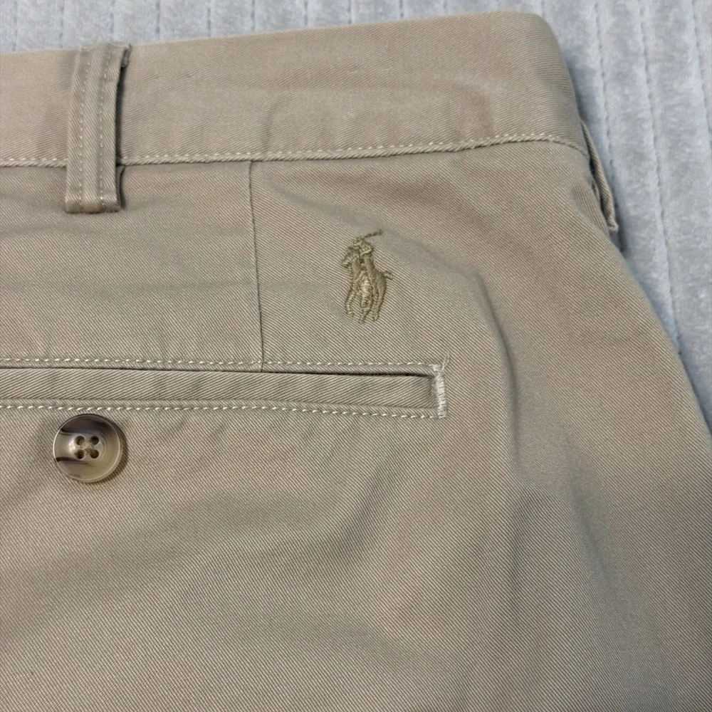 Polo Ralph Lauren Mens Stretch Classic Fit Chino Pants 44B/34 White Cotton Twill